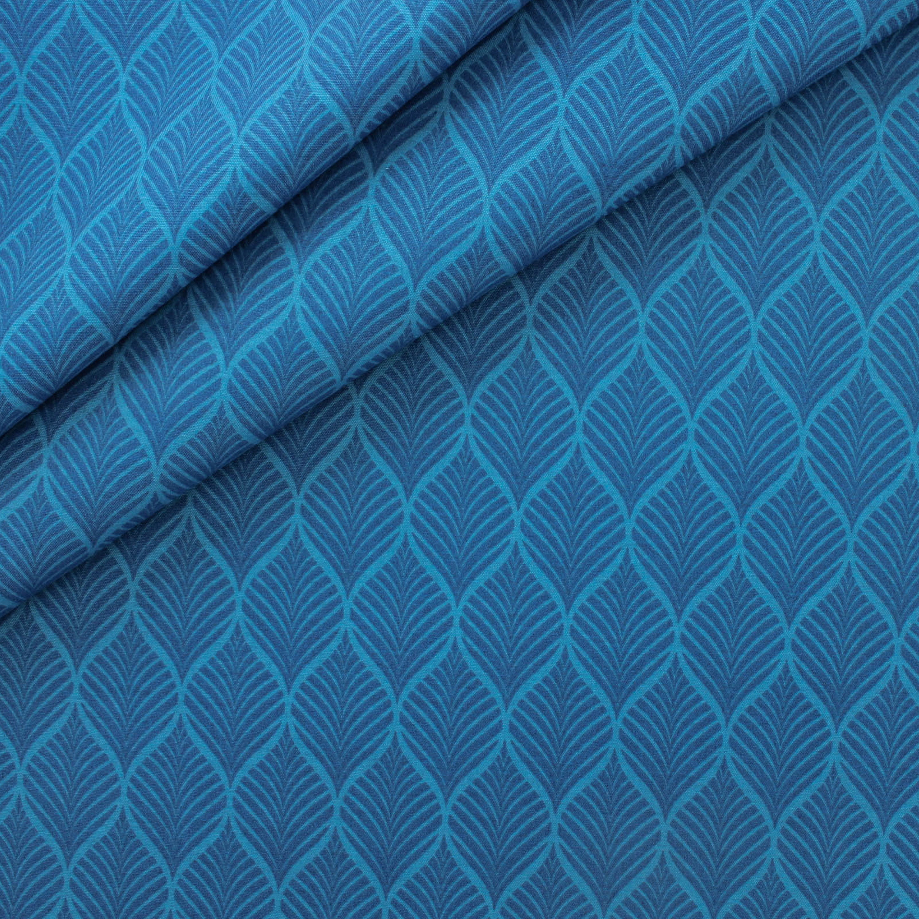 Berkshire Home 100% Polyester 54" Indoor/Outdoor Fenbrook Bluecove Fabric, by the Yard