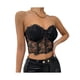 thumbnail image 4 of SAYOO Corsé femenino, blusa en forma de tubo, bordado floral, chaleco de hombro claro, adecuado para reuniones diarias del Club SAYOO  moda, 4 of 10
