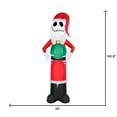thumbnail image 4 of Airblown The Nightmare Before Christmas, Giant 8.5 Foot Tall Jack Skellington as Sandy Claws, 4 of 6
