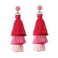 thumbnail image 2 of Sentmoon Offres du Jour Liquidation Prime Carnaval Saint-Valentin Pompons Tempérament Polyvalent Boucles d'Oreilles Mode Boucles d'Oreilles Wal-mart Offres, 2 of 7