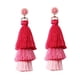thumbnail image 2 of Pendientes de borlas para el Día de San Valentín, versátiles y a la moda., 2 of 7