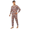 thumbnail image 2 of Racifhz Family Matching Pajamas Halloween Loungewear Set Witch Print Long Sleeve Top and Pants Cozy Sleepwear for Halloween Gifts, Men Size:L, 2 of 6