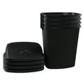 thumbnail image 4 of Waikhomes 10 Gallon Swing Lid Trash Can, Plastic Garbage Bin, Swing Top Wastebasket for Kitchen, Home, Office, 4 Packs, 4 of 7