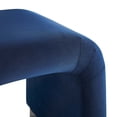 thumbnail image 6 of Koda Performance Velvet Waterfall Stool in Black Midnight Blue, 6 of 10
