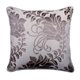 thumbnail image 1 of Fundas de almohada Toss, gris, 30 x 30 cm (12 x 12 pulgadas), con cremallera, terciopelo desgastado, estilo contemporáneo con estampado floral y natural - Belleza floral gris, 1 of 5