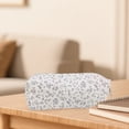 thumbnail image 4 of Cute Pencil Case, Aesthetic White Pencil Case Small Pencil Case Corduroy Pencil Pouch Large Capacity Cosmetic Bag Stationery Organizer for Travel Office Daily Classroom Supplies, 4 of 9