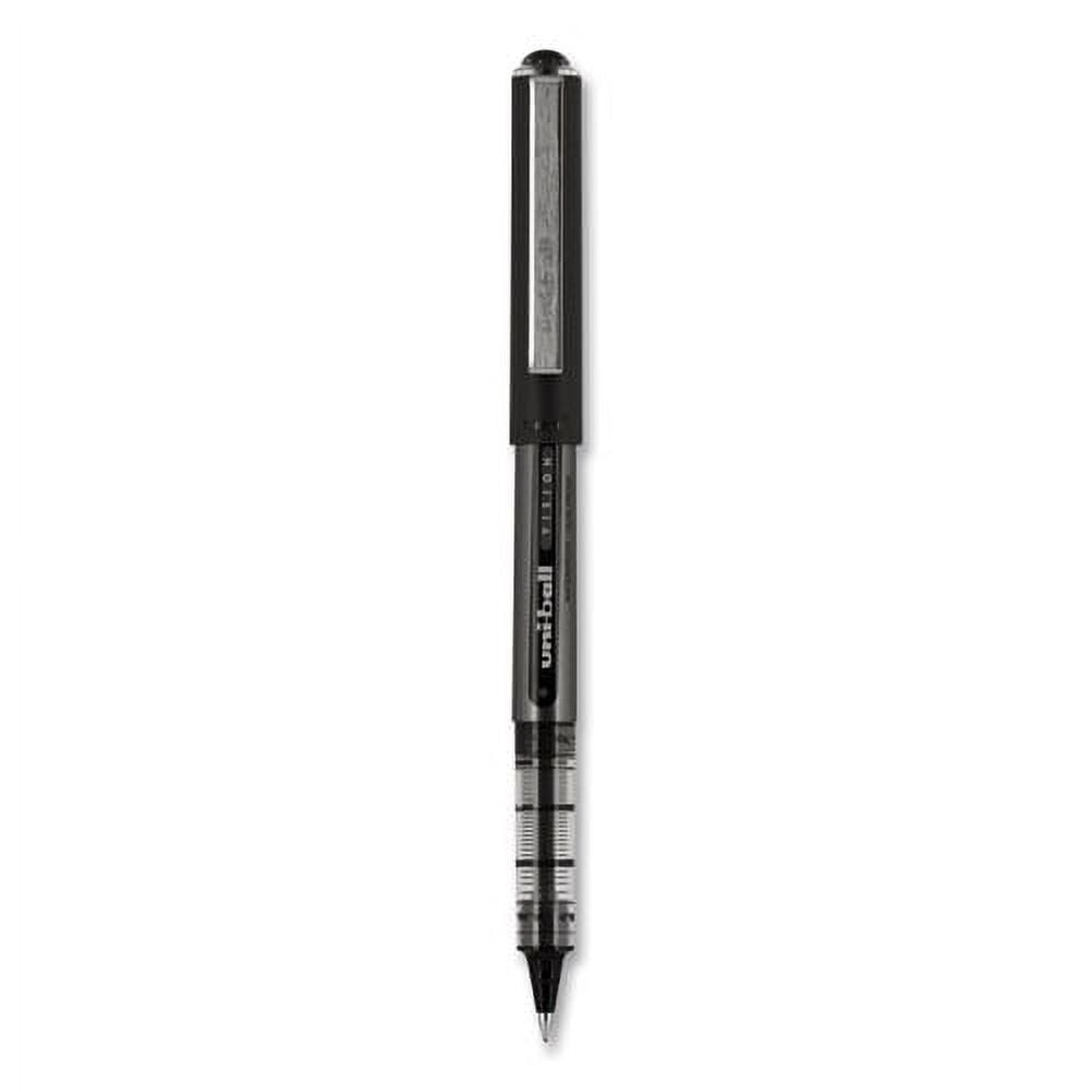 Vision Roller Ball Pen, Stick, Bold 1 Mm, Black Ink, Black Barrel, Dozen | Bundle of 5 Dozen