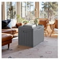 thumbnail image 5 of SONGMY 100 Gallon Resin Deck Box with Cushion, Waterproof Outdoor Storage Box with Lockable Lid for Garden Tools, Patio Cushions (Gray), 5 of 7