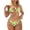 Cucumber, variant on Banana Women Two Piece Bikini Sets Triangle Top String Mid Rise Bottom Cheeky Bathing Suit Halter Swimsuit Beach Swimming Wear