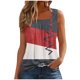 thumbnail image 2 of Puntoco Camisetas sin mangas para mujer Camiseta sin mangas estampada para mujer Top suelto, 2 of 5