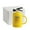 🔥 Yellow_New#1155, variant on Fire Extinguisher Style Coffee Mug with Lid and Spoon, Funny Ceramic Design, Unique Firefighter Theme Gift for Home and Office