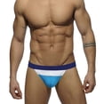 thumbnail image 3 of Kakii Mens Swimsuit Briefs Padded Strips Swimwear Male Mesh Sexy Swimming Board Beach Surfing Swim, 3 of 5