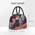thumbnail image 2 of Yiaed Astronaut With American Flag Print Lunch Bag Adult Insulated Lunch Box, Leakproof Cooler Food Lunch Containers Reusable High Capacity Lunch Tote Bags-One Size, 2 of 6