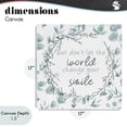 thumbnail image 4 of Stupell Industries Farmhouse Don't Let The World Change Canvas Art, 17 x 17, by Kim Allen, 4 of 8