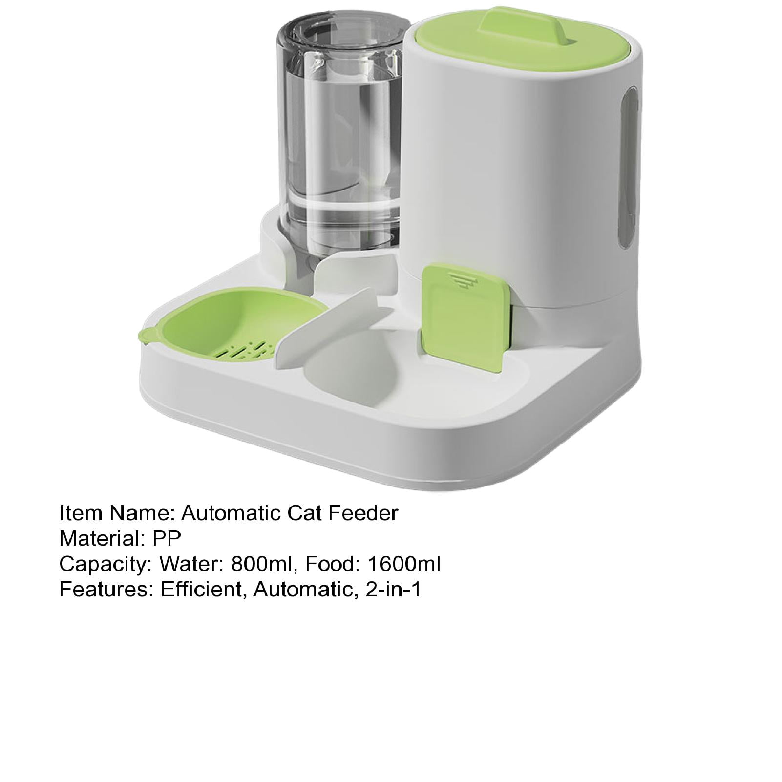 Koiauber Automatic Cat Feeder And Water Dispenser Pet Food Feeder And Water Bowl for Small Medium Dogs Cats