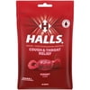 HALLS Cough and Throat Relief Cherry Cough Drops, 30 Drops