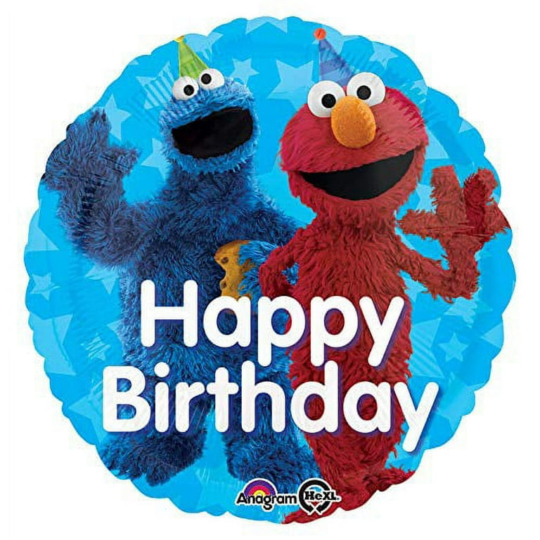 Cookie of Monster Birthday Decorations, Cartoon Cookie Party Supplies Set Include Happy Birthday Banner, Cupcake Cake Toppers Balloons for Boys and