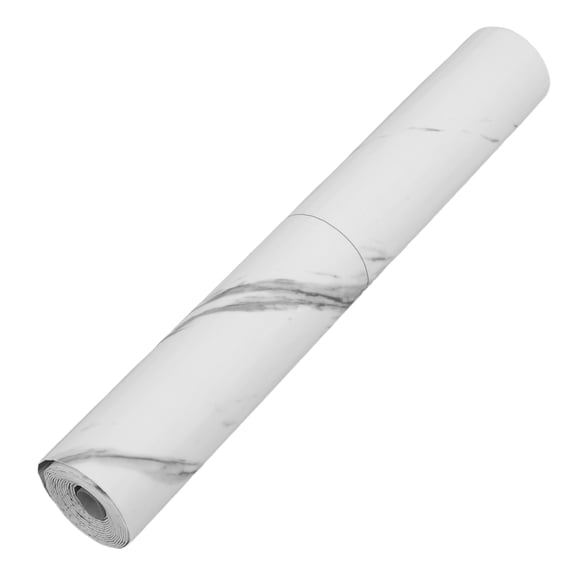 Raindrops PVC Bathroom Floor Tiles White Marble Pattern Peel and Install Flooring