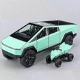 thumbnail image 1 of 1:32 Tesla Cybertruck Off Road Vehicle Die Cast Model Car Sound & Light Beach Motorcycle Hobby Collectible Birthday Gift For Boy, 1 of 3
