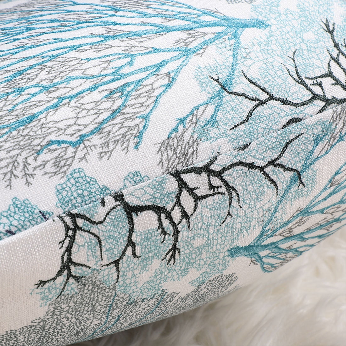 Unique Bargains Stylish Simplicity Polyester Cushion Cover Throw Pillow Case for Sofa 2
