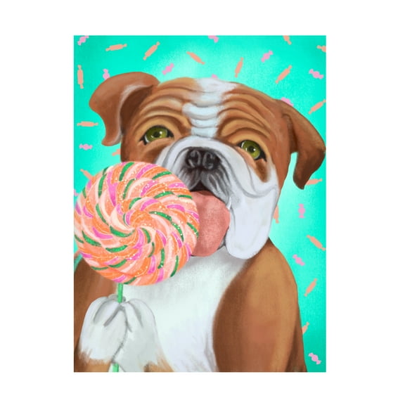 Canvas Wall Art - Christine Rotolo 'Doggie Treats 3' Wall Art for Living Room, Bedroom, or Office Décor by Trademark Fine Art - 14 x 19 Inches