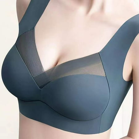 FANGMONE Bras for Women No Underwire Adhesive Push up Bra Plus Size High Impact Sports Bra White Sport Bra Padded Tank Tops Wireless Push up Bras with Support and Lift Clearance Store
