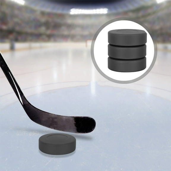LEORX Hockey Practice Equipment Pucks 3pcs for Beginners and Seasoned Players
