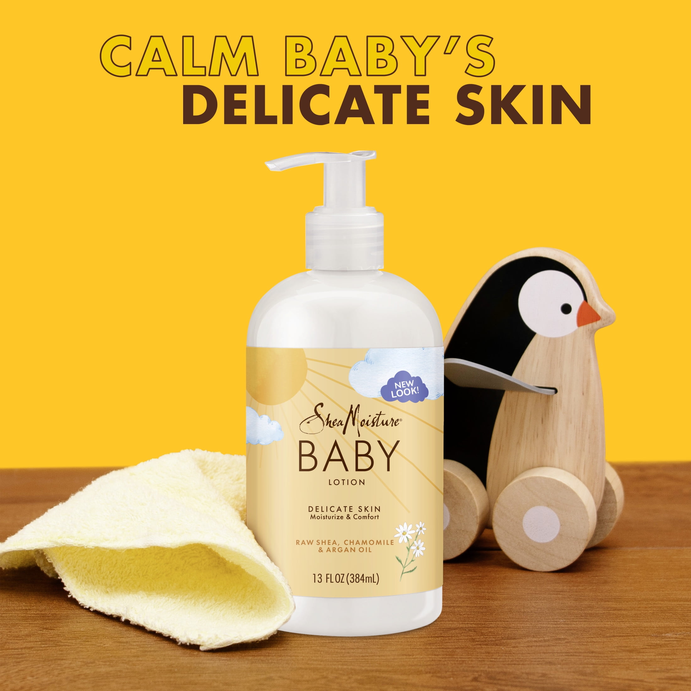 SheaMoisture Baby Gift Set Raw Shea Chamomile & Argan Oil, Wash 13oz LTN 8 Fluid Ounce -- Pack of 2