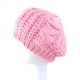 thumbnail image 2 of AYYUFE Fashion Women's Lady Beret Braided Baggy Beanie Crochet Hat Ski Knitted Cap, 2 of 3