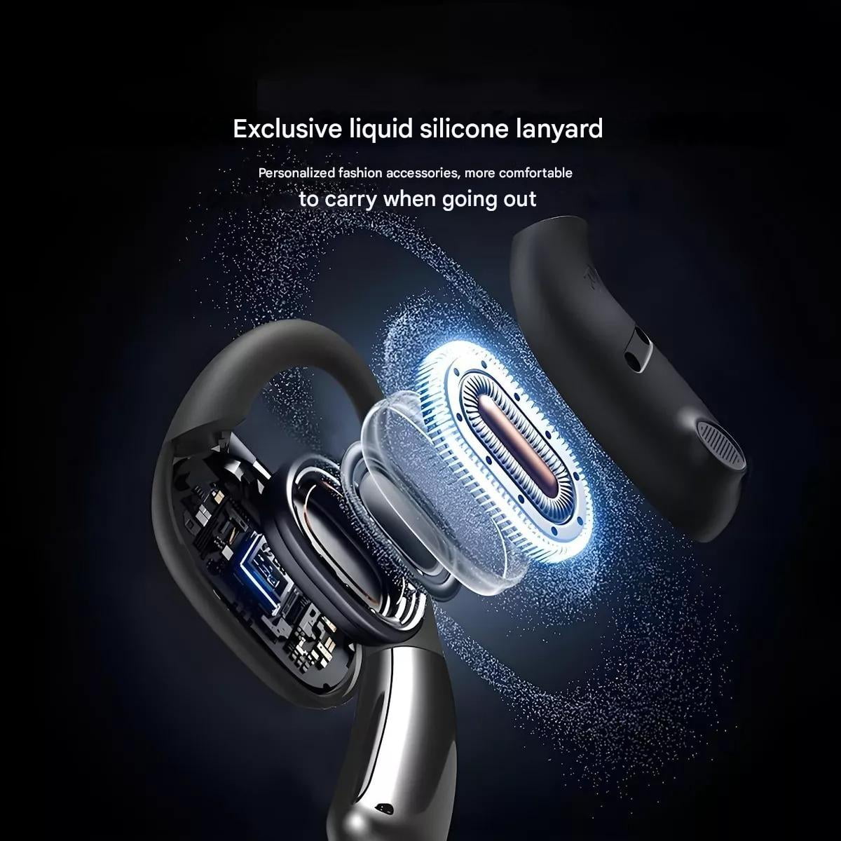 Wireless Freedom & Open-Ear Comfort: Sports-Ready Bluetooth Earbuds with Secure Fit – Compact, Sweatproof Design & Long-Lasting Battery for Active Lifestyles