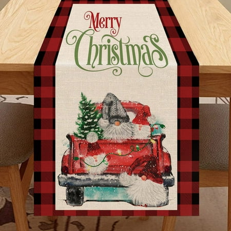 

Clearance Decorated Table Flags For Christmas Family Gatherings Retro Kitchen Table Decoration Interior Outdoor