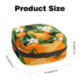 thumbnail image 2 of Tangerine Sanitary Napkin Bag Pad Bag Small Canvas Pouch Sanitary Napkin Receptacle Bags 4.7x6.6x6.6 in - Velvet, Sponge, 2 of 6