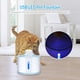 thumbnail image 5 of Alimentador De Agua Para Gatos, 3 Configuraciones Diferentes De Flujo De Agua Ventana De Nivel De Agua Súper Silenciosa De Gran Capacidad De 2,4 L Con Luz LED Fuente Para Mascotas, 5 of 7