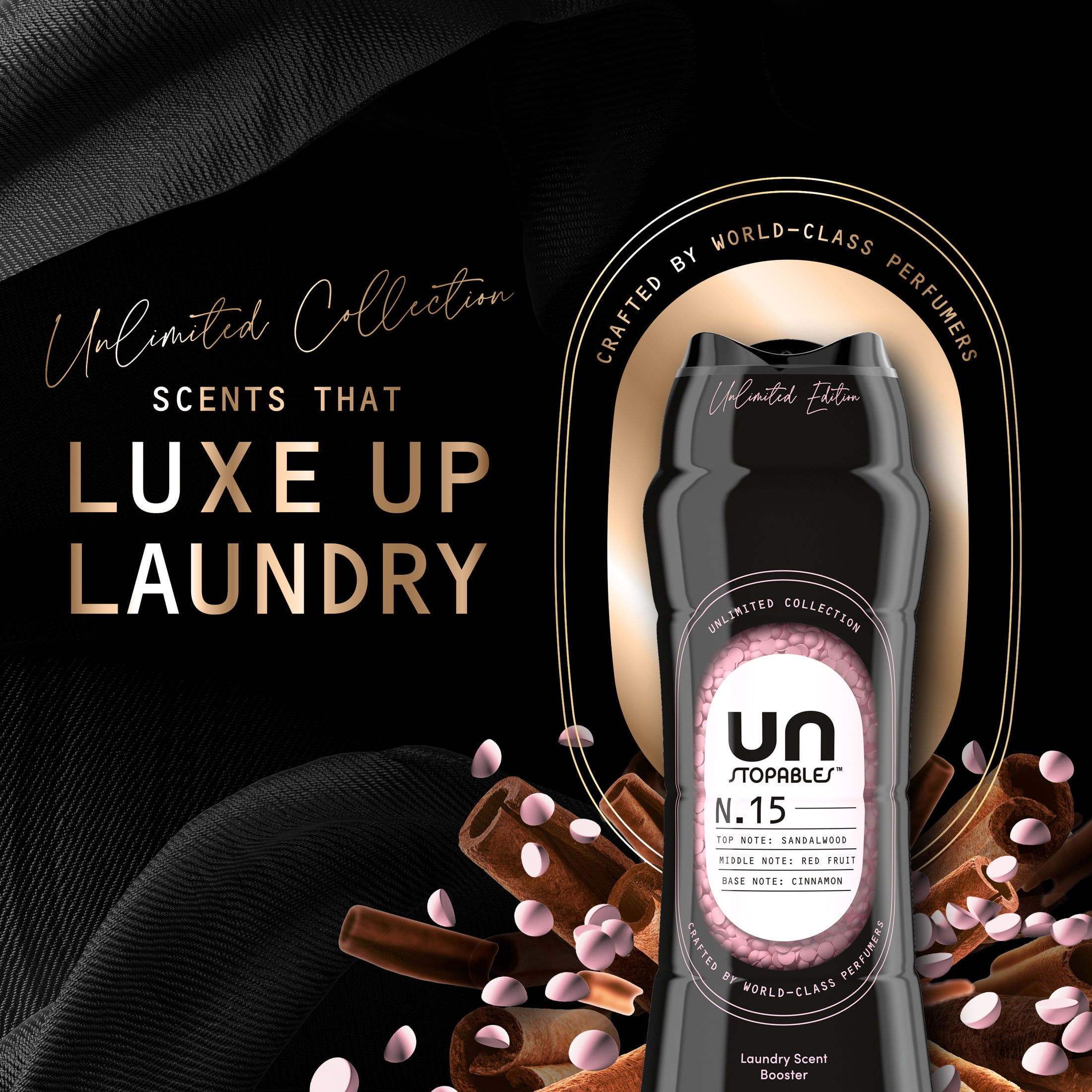 Downy Laundry Scent Beads, Unstopables Unlimited Collection, In-Wash Scent Booster, N.15 Scent, 21.1 oz