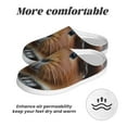 thumbnail image 6 of Daiia Cowboy Hat Guinea Pig Print Women’s Fuzzy Slippers Memory Foam Lightweight House Shoes Cozy Loafer Flannel House Shoes-35/36, 6 of 7