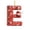 Red E, variant on CircuitCraze Alphabet Initial Ornament, Acrylic Hanging Decoration, for Living Room and Entryway