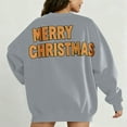 thumbnail image 2 of Atogsazn Womens Christmas Oversized Sweatshirt Casual Long Sleeve Pullover Sweatshirts Loose Fit Tops Clothes 01-Gray XL Fashion, 2 of 5
