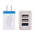 thumbnail image 4 of HEVIRGO Portable Travel 3 USB Ports Wall Charging Mobile Phone Charger Power Adapter, 4 of 10