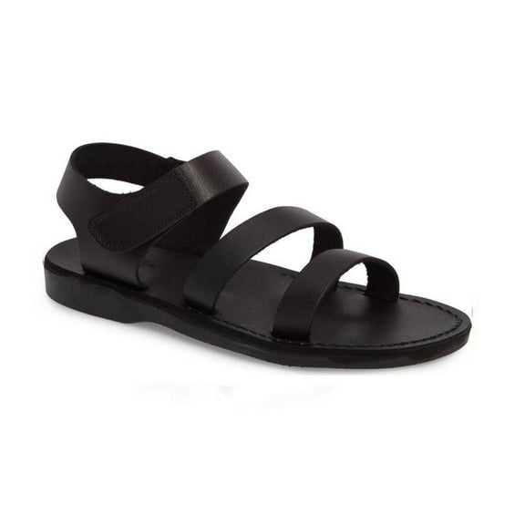 Jared - Leather Velcro Strap Sandal - Mens Sandals