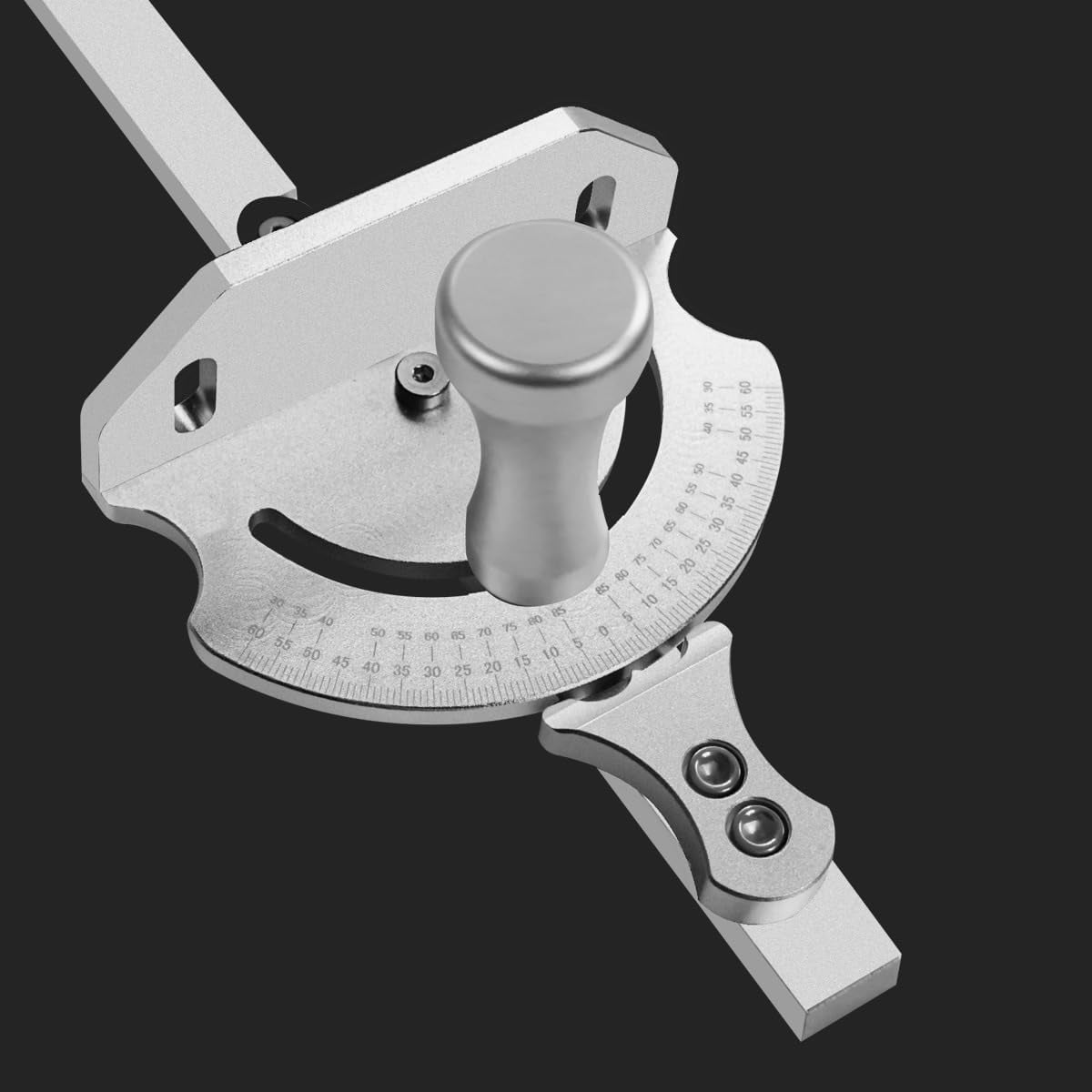 Miter Gauge Fixed Angle Gear Shifting Hole Universal Table Saw Gauge, Miter Saw Protractor With A Standard Slot Bar