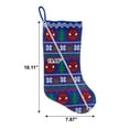 thumbnail image 2 of Spider-Man, 20 inch Knit Christmas Stocking, Polyester, Blue, by Ruz, 2 of 5