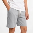 thumbnail image 5 of ITSAME Shorts for Boys Girls, Elastic Waist Loose Fit Knitting Cotton Summer Comfort Casual Shorts Gray Size 5-6, 5 of 6