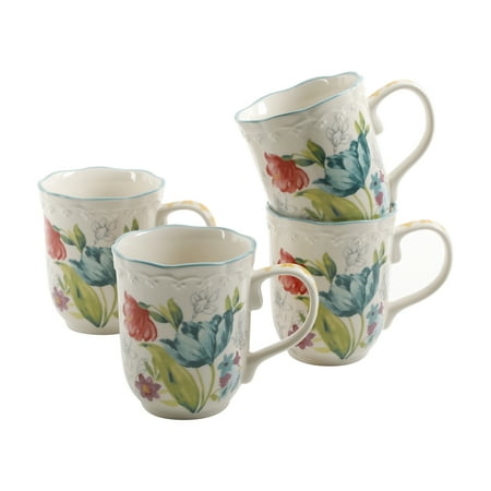 

The Pioneer Woman Blooming Bouquet 18-Ounce Mugs 4-Pack