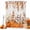 Orange, Brown, White, Rust, variant on Fall Orange Pumpkins Shower Curtains for Bathroom, Thanksgiving Autumn Vintage Leaves Waterproof Fabric Shower Curtain, Decorative Bathroom Curtain for Bathtub, 72"x84", No Hooks Included