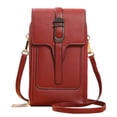 thumbnail image 1 of Bolso para teléfono móvil con pantalla táctil transparente de PU, tendencia, bolso bandolera sencillo, bolso para teléfono móvil, 1 of 5