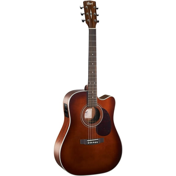 Cort MR500EBR Dreadnought Acoustic-Electric Cutaway Guitar - Brown Burst