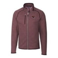 thumbnail image 2 of Men's Cutter & Buck  Burgundy Washington Commanders Helmet Mainsail Sweater-Knit Full-Zip Jacket, 2 of 3