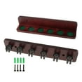 thumbnail image 4 of Siruishop Pool Cue Rack Pool Table Rods Organizer Stand Easy to Install Hold 6 Pool Sticks Claret, 4 of 8