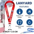 thumbnail image 3 of Lanyard - State Flag Minnesota - USA - L077 | ID Badge Holder Strap, Travel Souvenir, Lightweight Everyday Accessory, Neck Strap, Event Accessory, 3 of 9