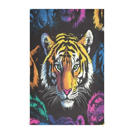 

Kitchen Towel 28x18 Inches x4，Plate Towel Decorative Towel Napkin Tea Towel Tea Towels For Kitchen Dish Cloths & Dish Towels Jungle Tiger Pattern